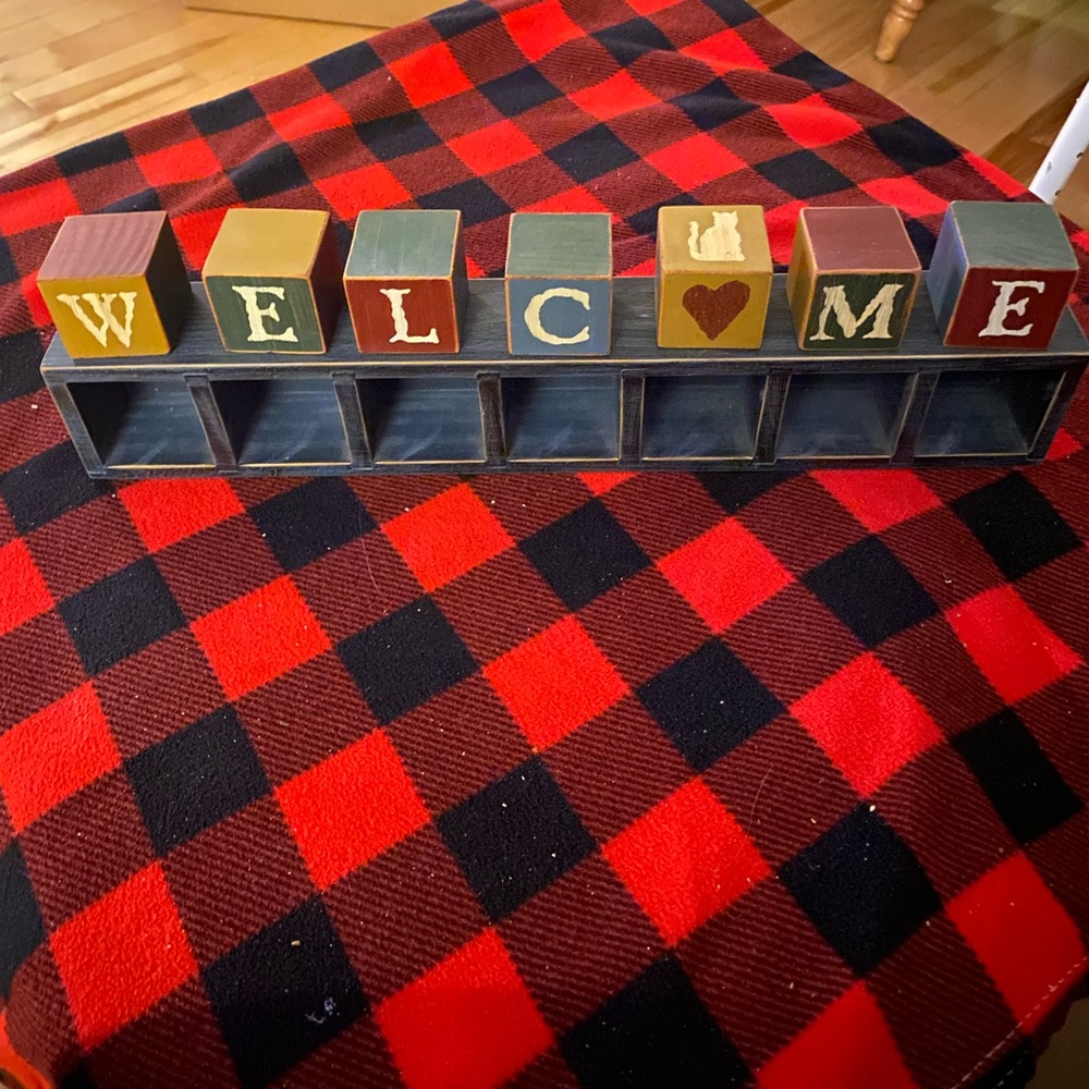 Colorful Welcome Block Set - Picture 4 of 4